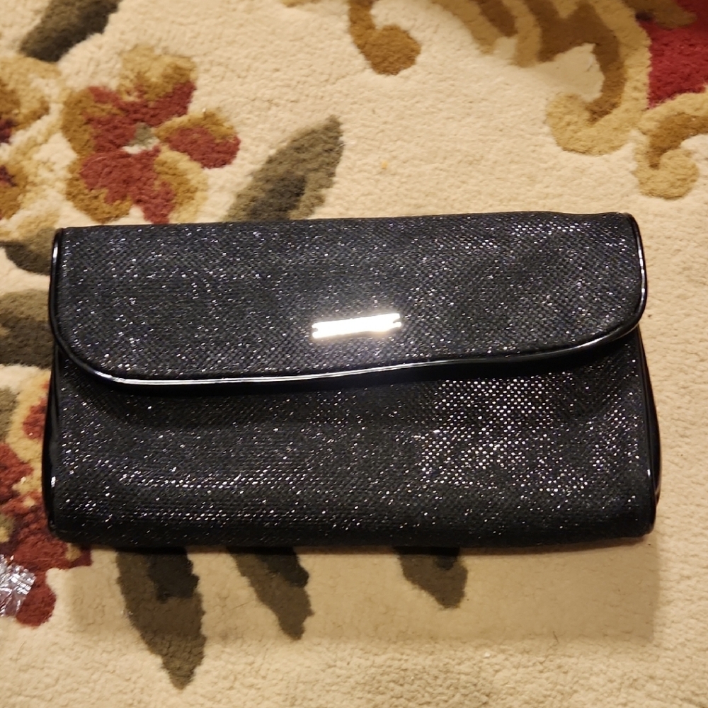 Giorgio Armani Shimmering Black Clutch